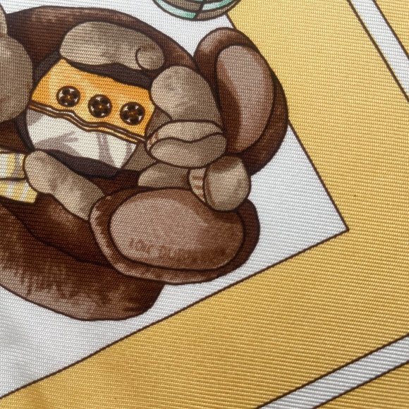 HERMÈS gavroche “Confidents des Coeurs”  pocket square - Picture 5 of 8